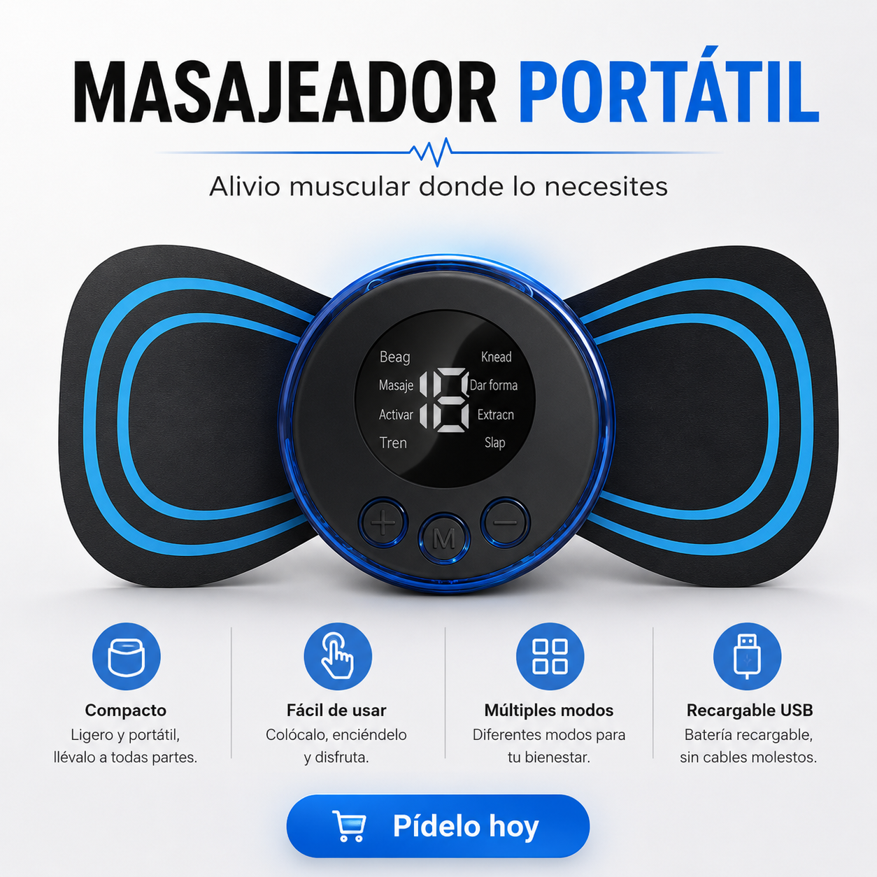 🔥MINI MASAJEADOR💯LLEVA 2 POR $ 79.900🎁