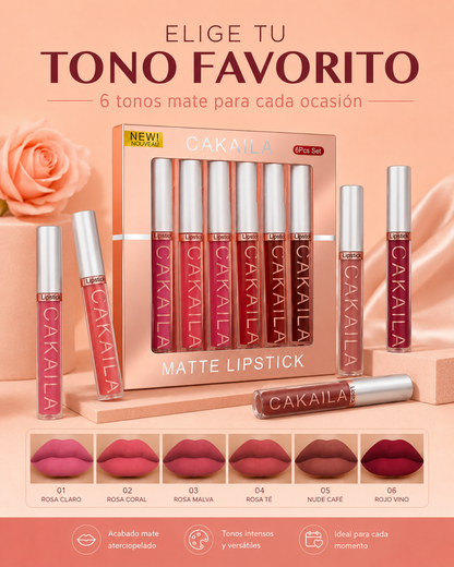 💖SET DE 6 LABIALES💋 MATTE MAGIA INTENSA