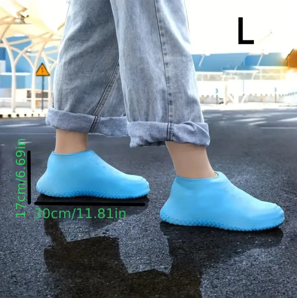 🔰CUBREZAPATOS DE SILICONA💯PROTECCION ANTIDESLIZANTE CONTRA LA LLUVIA 💦PARA HOMBRES Y MUJERES FACILES DE LIMPIAR