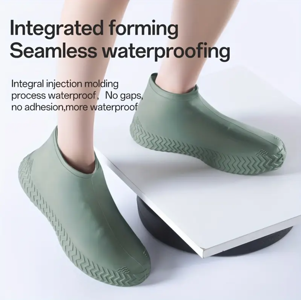 🔰CUBREZAPATOS DE SILICONA💯PROTECCION ANTIDESLIZANTE CONTRA LA LLUVIA 💦PARA HOMBRES Y MUJERES FACILES DE LIMPIAR