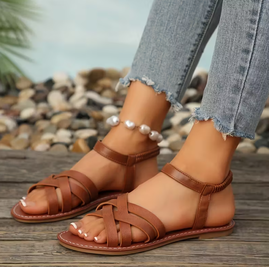 😍SANDALIA CALIFORNIA®️⭐⭐⭐⭐⭐LIGERA Y ELEGANTE🎀CUERO GARANTIZADO💯