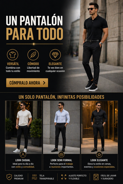 💼PANTALON MAVERICK™🔥LA DIFERENCIA ENTRE VESTIR Y DESTACAR⭐⭐⭐⭐⭐