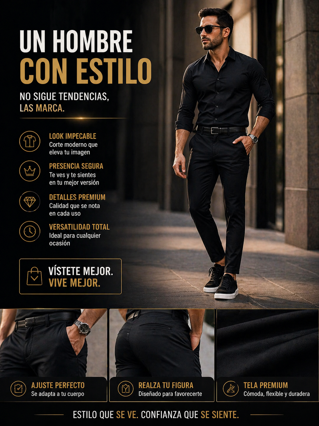 💼PANTALON MAVERICK™🔥LA DIFERENCIA ENTRE VESTIR Y DESTACAR⭐⭐⭐⭐⭐