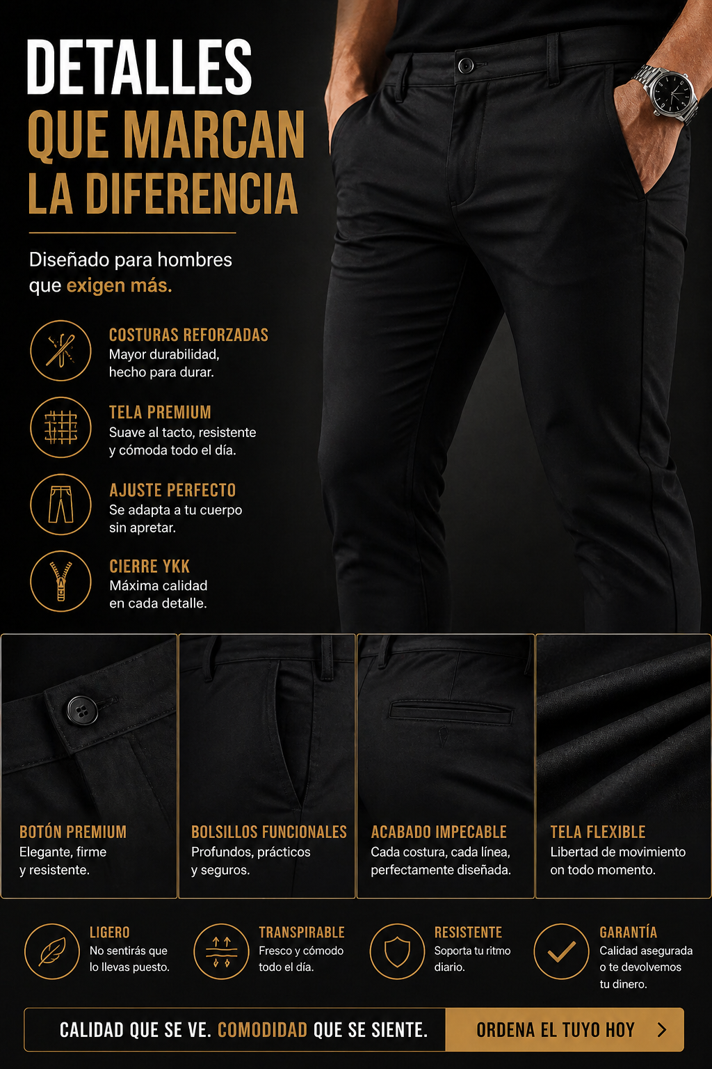 💼PANTALON MAVERICK™🔥LA DIFERENCIA ENTRE VESTIR Y DESTACAR⭐⭐⭐⭐⭐