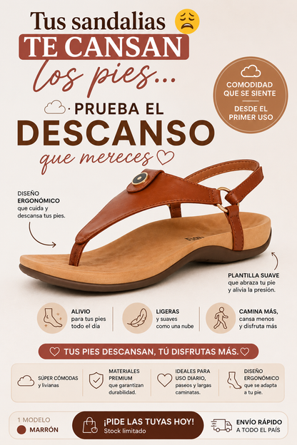 SANDALIA VERANO☀️ORTOPEDICA☁️TUS PIES MERECEN LO MEJOR🎁💯CUERO GARANTIZADO