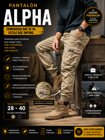 💥🔰PANTALON ALPHA💥EL PANTALON CARGO QUE TODO HOMBRE NECESITA🔥