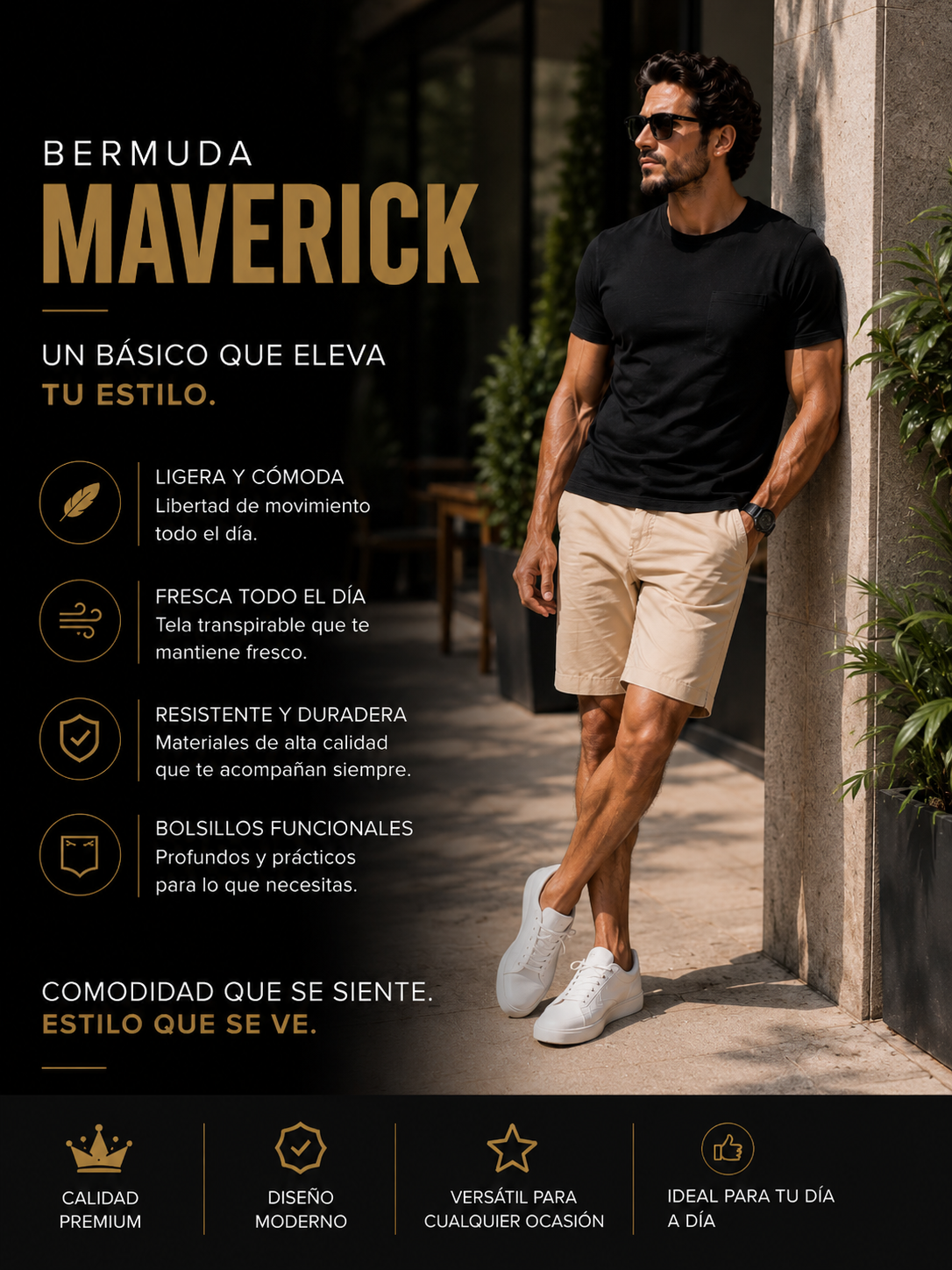 ⭐💎 BERMUDA MAVERICK™ | Diseño premium para cualquier ocasión