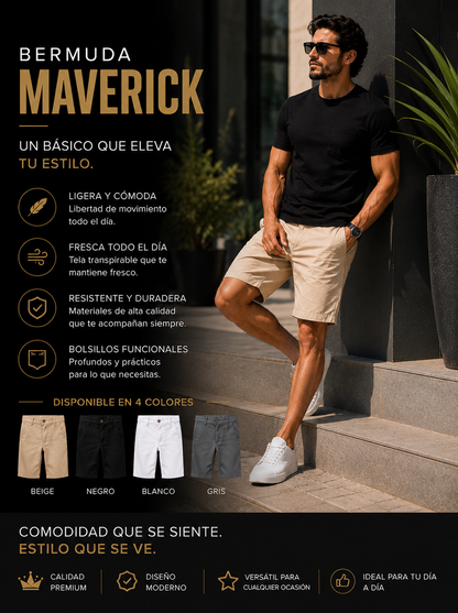 ⭐💎 BERMUDA MAVERICK™ | Diseño premium para cualquier ocasión