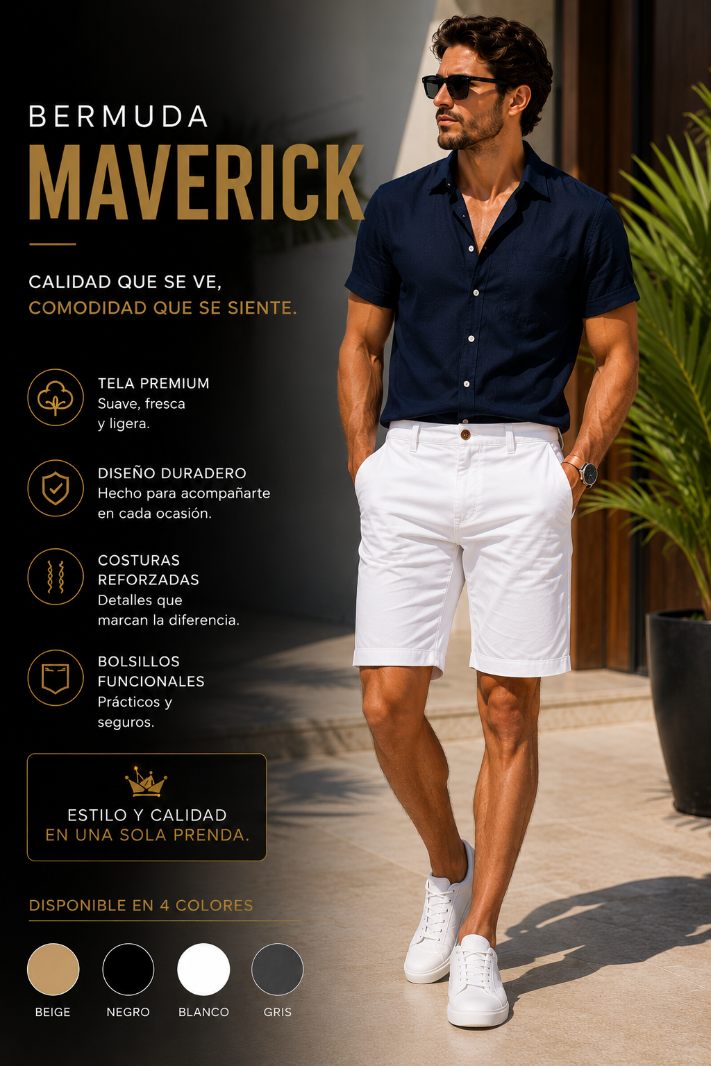⭐💎 BERMUDA MAVERICK™ | Diseño premium para cualquier ocasión