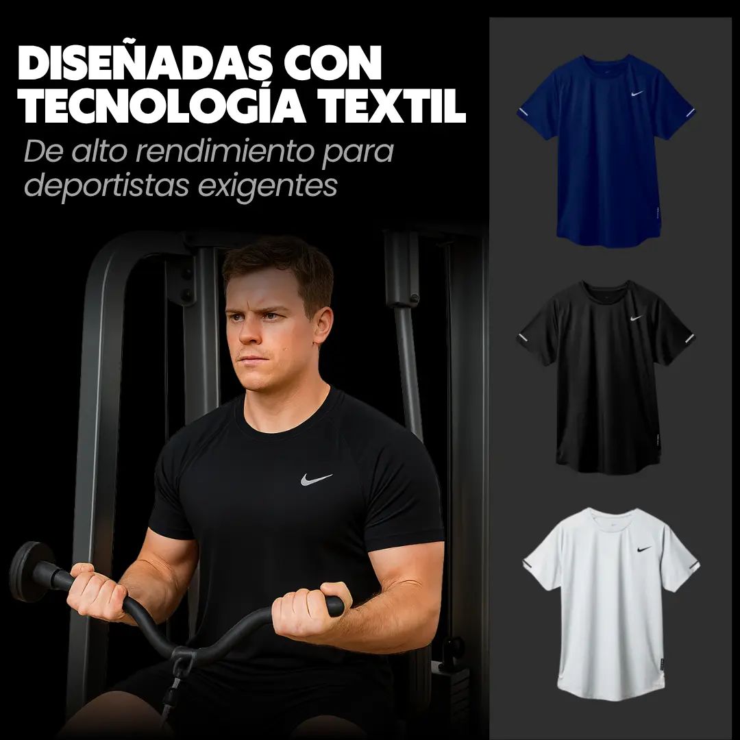 🔥👕 PACK FIT PRO 3X™CAMISETAS 💪 ENTRENA CÓMODO,RINDE AL MÁXIMO 💪⚡