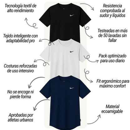 🔥👕 PACK FIT PRO 3X™CAMISETAS 💪 ENTRENA CÓMODO,RINDE AL MÁXIMO 💪⚡