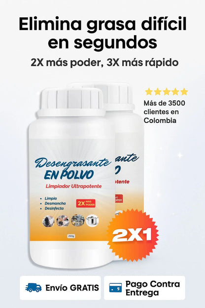 🌀DESENGRASANTE EN POLVO🫧LIMPIADOR ULTRA POTENTE🔥PAGUE 1 LLEVE 2🎁