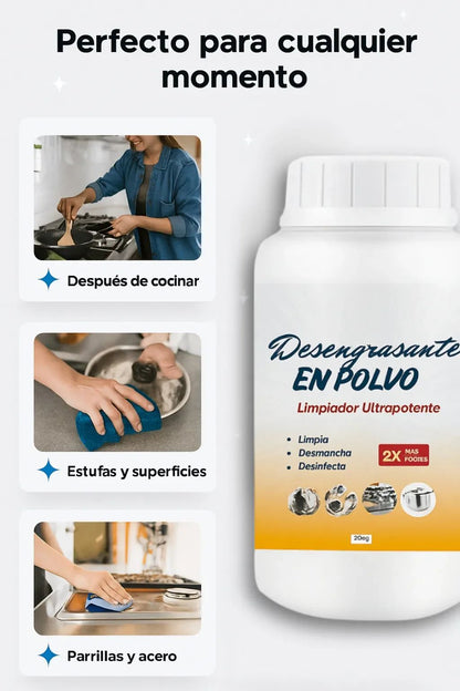 🌀DESENGRASANTE EN POLVO🫧LIMPIADOR ULTRA POTENTE🔥PAGUE 1 LLEVE 2🎁