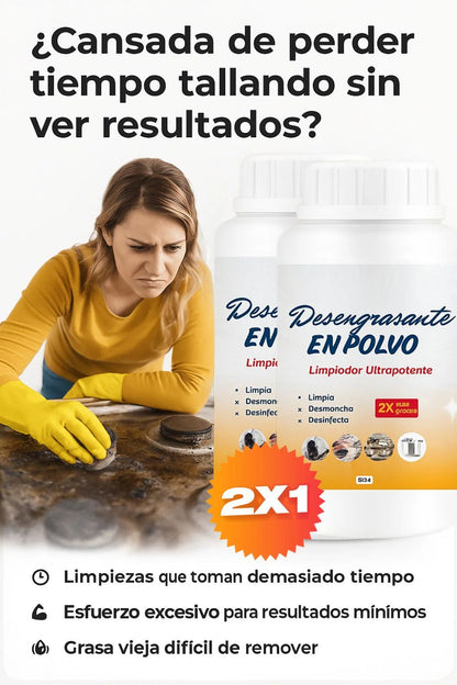 🌀DESENGRASANTE EN POLVO🫧LIMPIADOR ULTRA POTENTE🔥PAGUE 1 LLEVE 2🎁