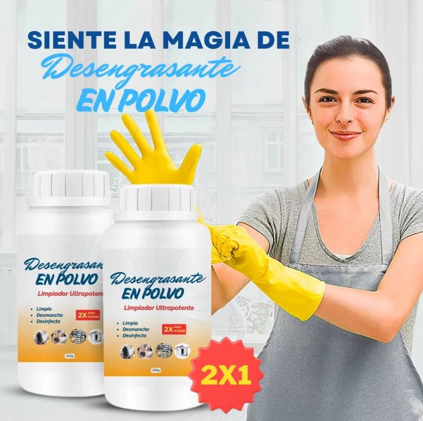 🌀DESENGRASANTE EN POLVO🫧LIMPIADOR ULTRA POTENTE🔥PAGUE 1 LLEVE 2🎁