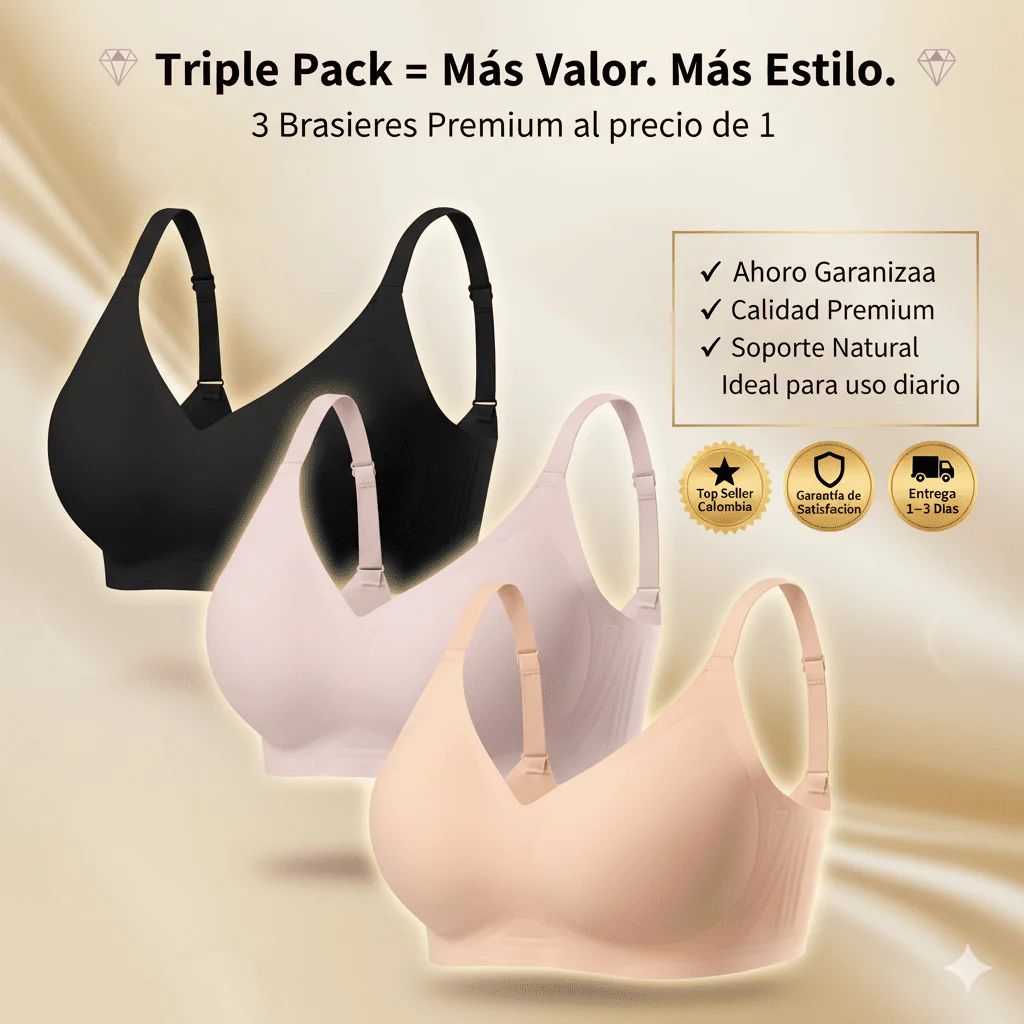 BRASIER CONFORT PREMIUM™️🎀LEVANTA Y MOLDEA SIN DOLOR😍